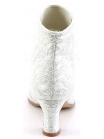 Victorian Jane Ivory Lace Ankle Boots