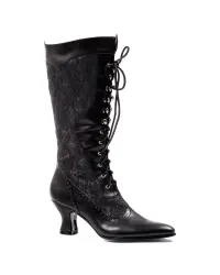 Rebecca Victorian Black Lace Boot