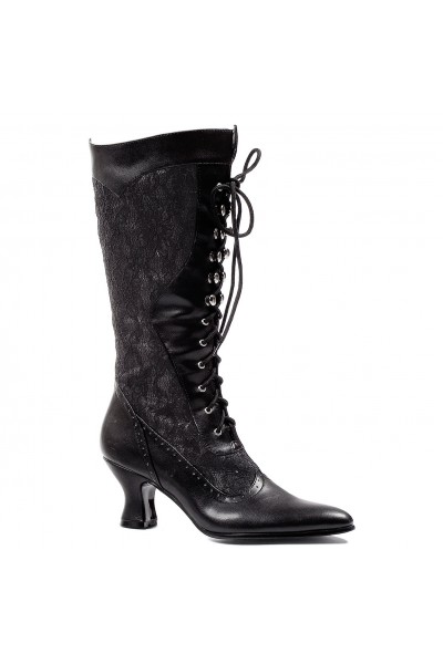 Rebecca Victorian Black Lace Boot