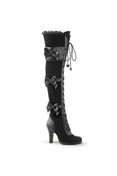 Glam Victorian Lace Gothic Over the Knee Boots