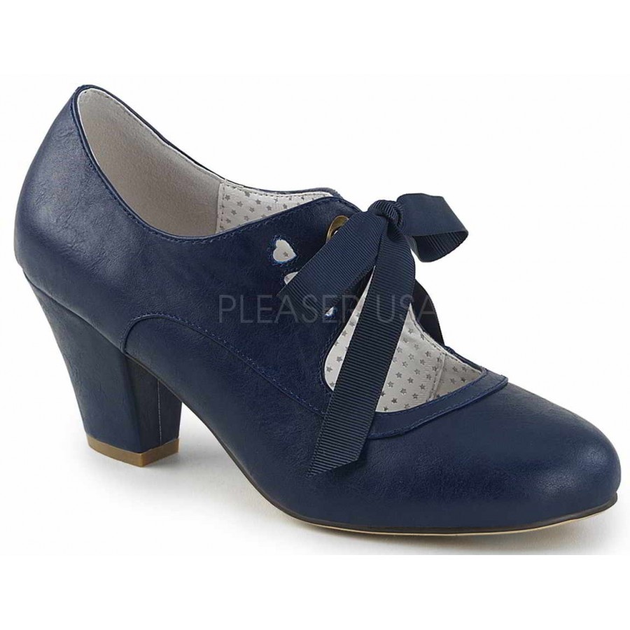 navy mary jane court shoes