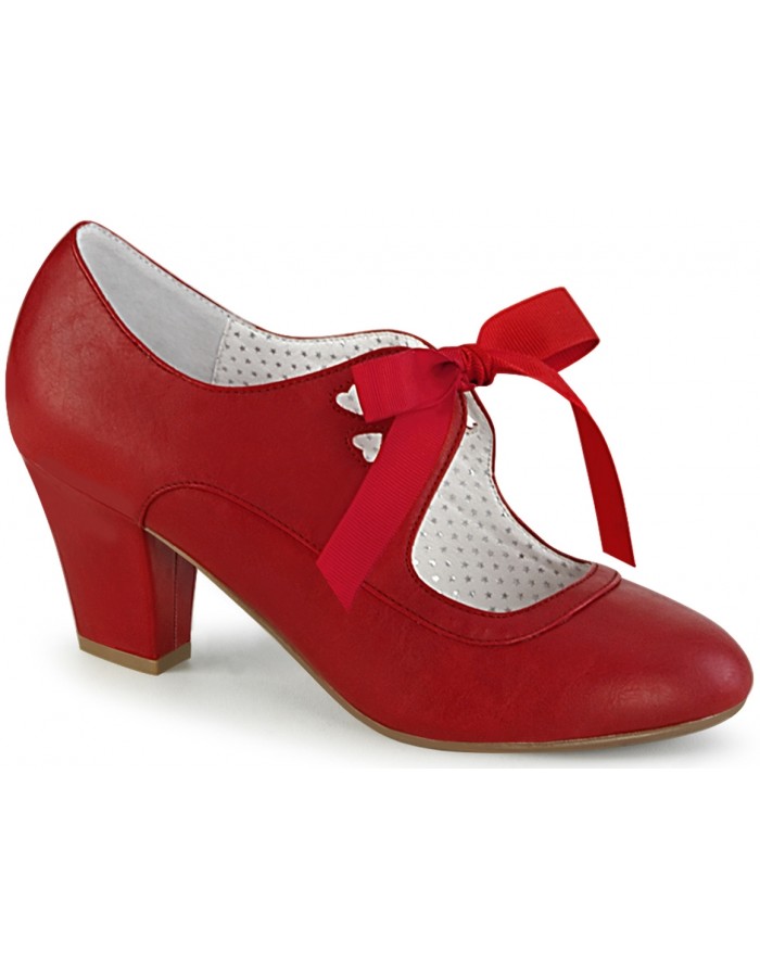 red leather mary jane shoes