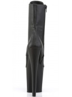 Xtreme 8 Inch High Black Granny Boots