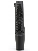 Xtreme 8 Inch High Black Granny Boots