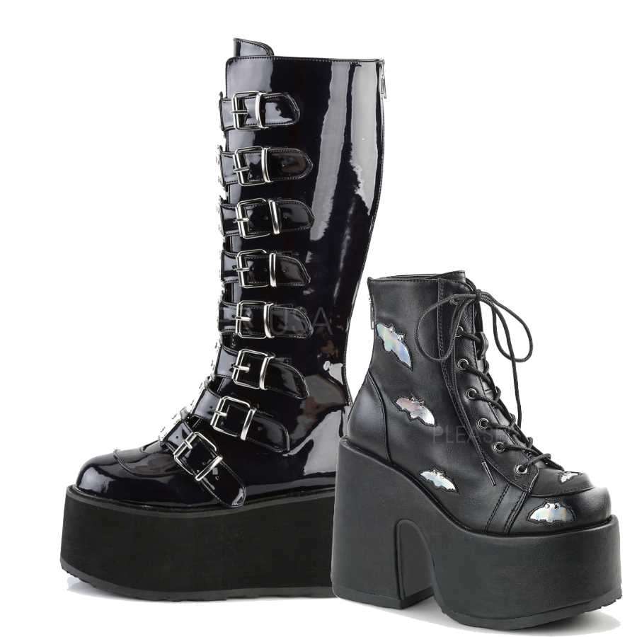 mens platform boots goth